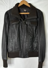 Lambswool Nordstrom Halogen Woman's Brown Bomber Jacket Sz Xl Super Cute