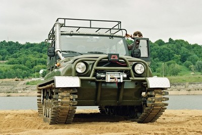 UAZ vehicle outdoors offroad Sports Car 11x17 Poster