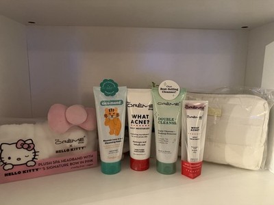 The Crème Shop x Hello Kitty Skincare Set w Plush Spa Headband & Makeup Bag