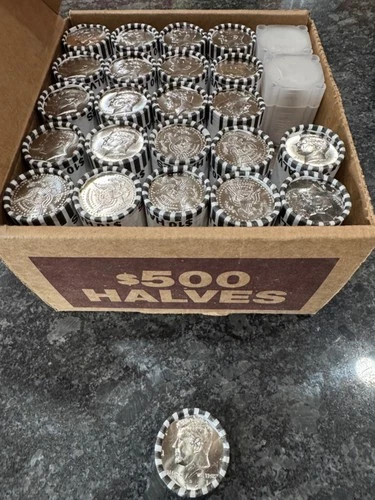 2024 D Half Dollar Roll, Uncirculated, From A Bank Box, Brilliant