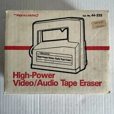 Vintage Realistic High Power Video Audio Tape Eraser Radio Shack 44-233 TESTED 
