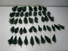 FALLER BUSCH 46 PC LOT SPRUCE FIR PINE TREE TREES 4'' 2.5'' 2'' 1.5'' REA L3