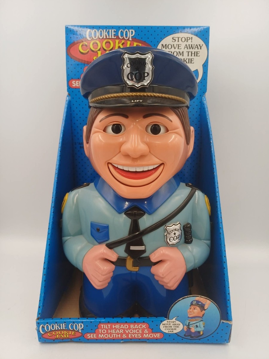 Vtg The Original Cookie Cop 12'' Police Talking Cookie Jar 2001