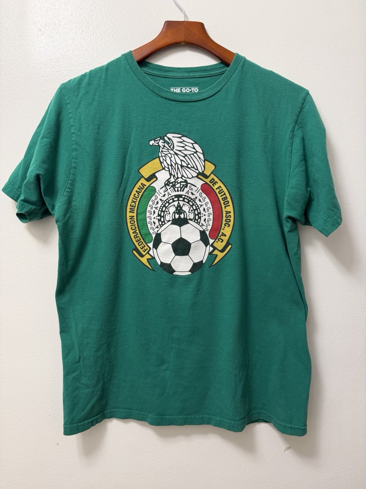 Adidas Federacion Mexicana De Futbol Mexico Soccer T-Shirt Adult Large MLS