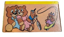 SEE PICS - Vintage Cardboard School Supplies Pencil Box 1990 Target Teddy Bear