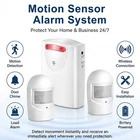 Wireless Driveway Alarm with Receiver Long Range Outdoor PIR Motion Sensor