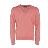 Hackett London Pullover Rosa V-Ausschnitt Kaschmir-Mix Gr. S Herren HM702784