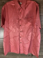 VTG Men’s Norm Thompson Escape From The Ordinary 100% Silk Shirt Size M Tropical