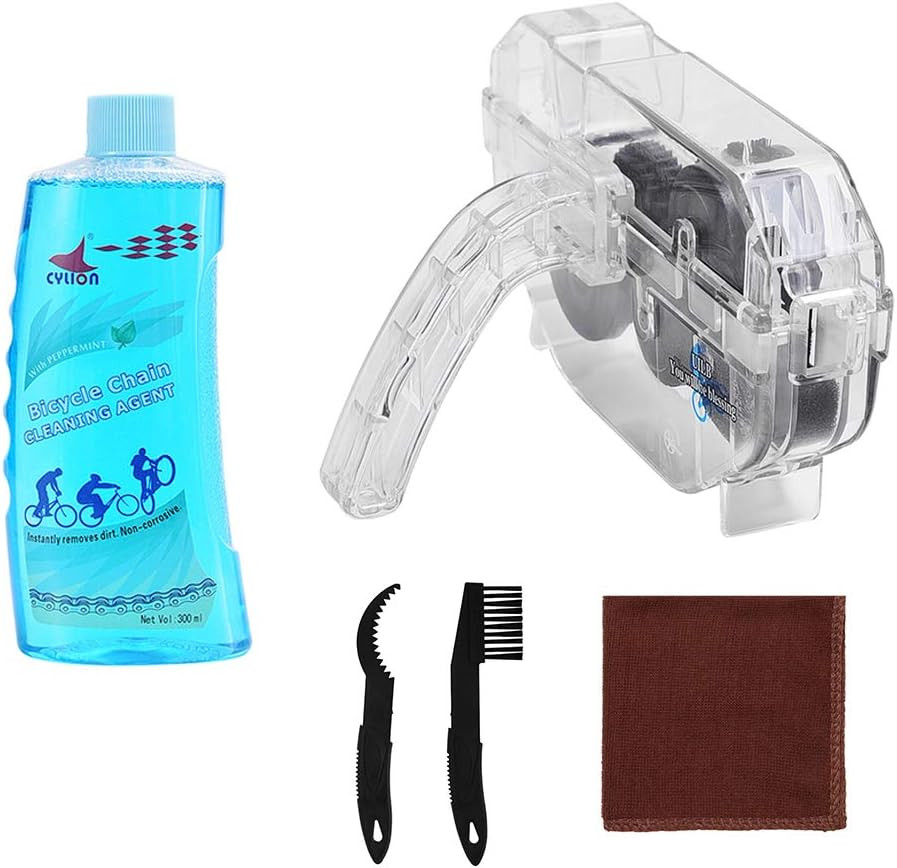 Bike Chain Scrubber Set - Bicycle Chain CLEANING AGENT- 10 OZ Bike Chain Cleaner