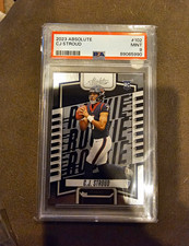 Panini 2023 Absolute Football Rookies C.J. Stroud Rookie #102 PSA 9 Texans
