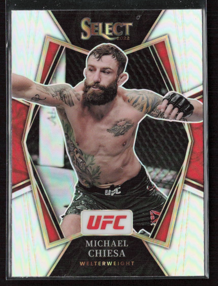 2022 Panini Select UFC - Premier Level Michael Chiesa #192 Silver Prizm