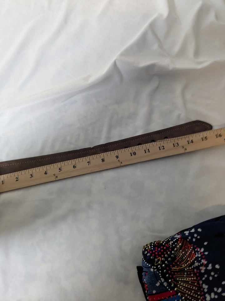 Cinturón Dickies Marrón Cuero Genuino Talla 44 a 46 Foto 4 de 4