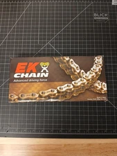 EK 520SR06-120 GXG Quadra O-Ring Chain Gold Links NEW