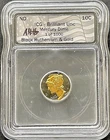 1944 MERCURY DIME BLACK RUTHENIUM & GOLD, ICG Slab "HUTTO" Hand SIGNED 1 of 1000