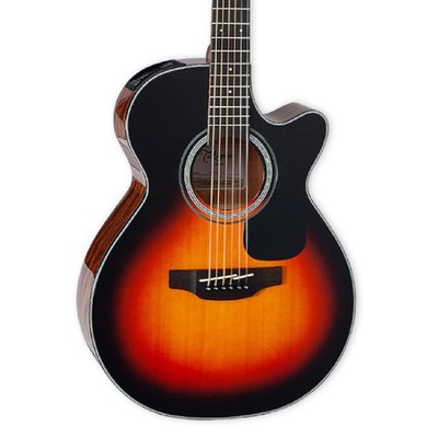 Takamine GF30CE Grand Concert A/E Guitar, Solid Spruce Top, Gloss Brown Sunburst
