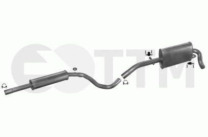 Silencieux VW Lupo conforme contrôle technique pour moteurs 1.0 et 1.4 litres