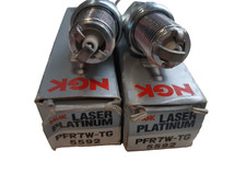 2x GENUINE NGK PFR7W-TG 5592 LASER PLATINUM SPARK PLUGS For AUDI R8 4.2 10/06-- 
