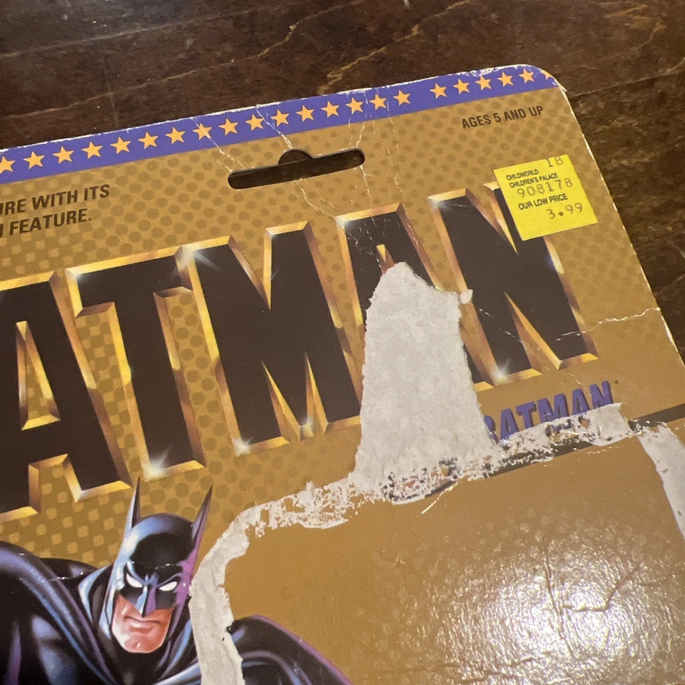 Toybiz Batman Cuerda de Murciélago Cinturón Oculto Sin Cortar Tarjeta de Archivo Tarjetero De Colección 1989 Foto 4 de 4