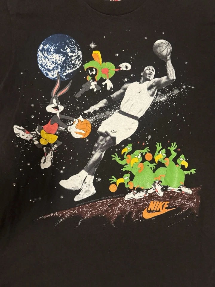 Vintage 90s Nike x Space Jam Michael Jordan Shirt - Looney Tunes - Men’s XL - Image 2 of 4