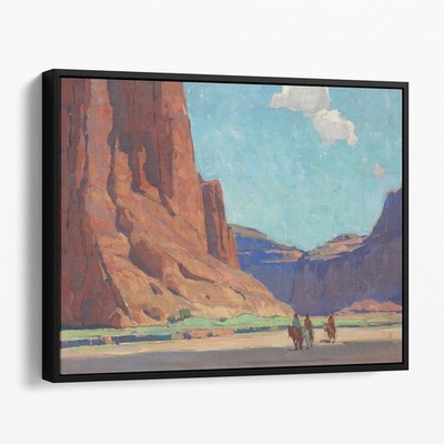 Riders in Canyon de Chelly by Edgar Payne Western Desert Canvas Wall Art Print