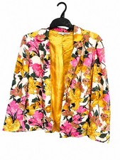 Floral River Island Blazer Jacket Size 12 Pin...