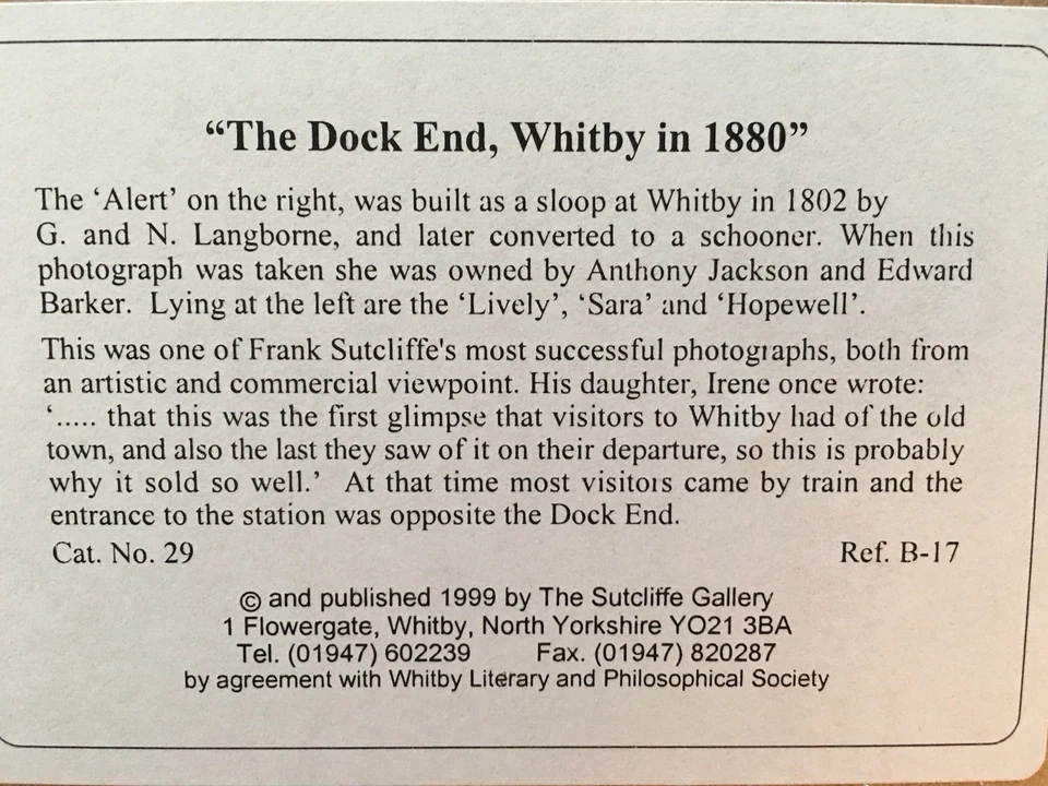 Whitby, North Yorkshire Framed wall art Seascape/Scenery. In Dark Wood Frame - Image 2 of 3