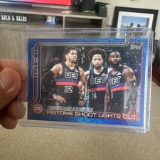 2025-26 Topps - Cunningham,  Harris,  Hardaway Jr. #279 Blue Sandglitter 