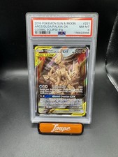 Arceus & Dialga & Palkia GX (Alternate Full Art) 221/236 Sm-Cosmic Eclipse PSA 8