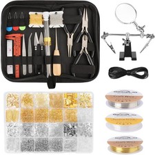 Giwaelro Jewelry Making Kit for Adults, Jewelry Making Supplies with Pliers, Wir