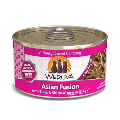 Weruva Classic Cat Food Asian Fusion Tuna Shirasu in Gravy Pack of 24 Cans