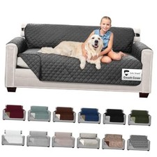 Couch Slip Covers for Dogs, Reversible Furniture Couch Sofa Charcoal/Charcoal