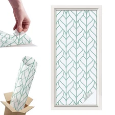 Frosted Glass Window Film Privacy Glass Film Plant Symmetry Geometry