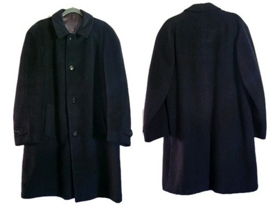 VTG 30 s Gottfrid Olsson Swedish Wool Loden Trench Coat Single Breasted