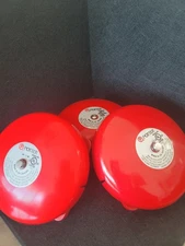 Potter MBA-6-12 Red Fire Alarm Bell 12VDC (Bundle of 3 Used )