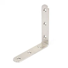 100mm x 100mm L Shape Shelf Corner Brace Stainless Steel Right Angle Bracket