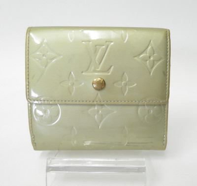 Authentic LOUIS VUITTON Monogram Vernis Bifold Elise Leather Wallet F#51805