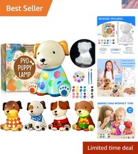 Paint Your Own Dog Lamp Kit, DIY Night Light, Crafts for Teens Girls Boys, Ar...