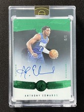 1/3 JSY# 1/1 ! 2021-22 Panini Eminence Basketball Anthony Edwards #15 Green Auto