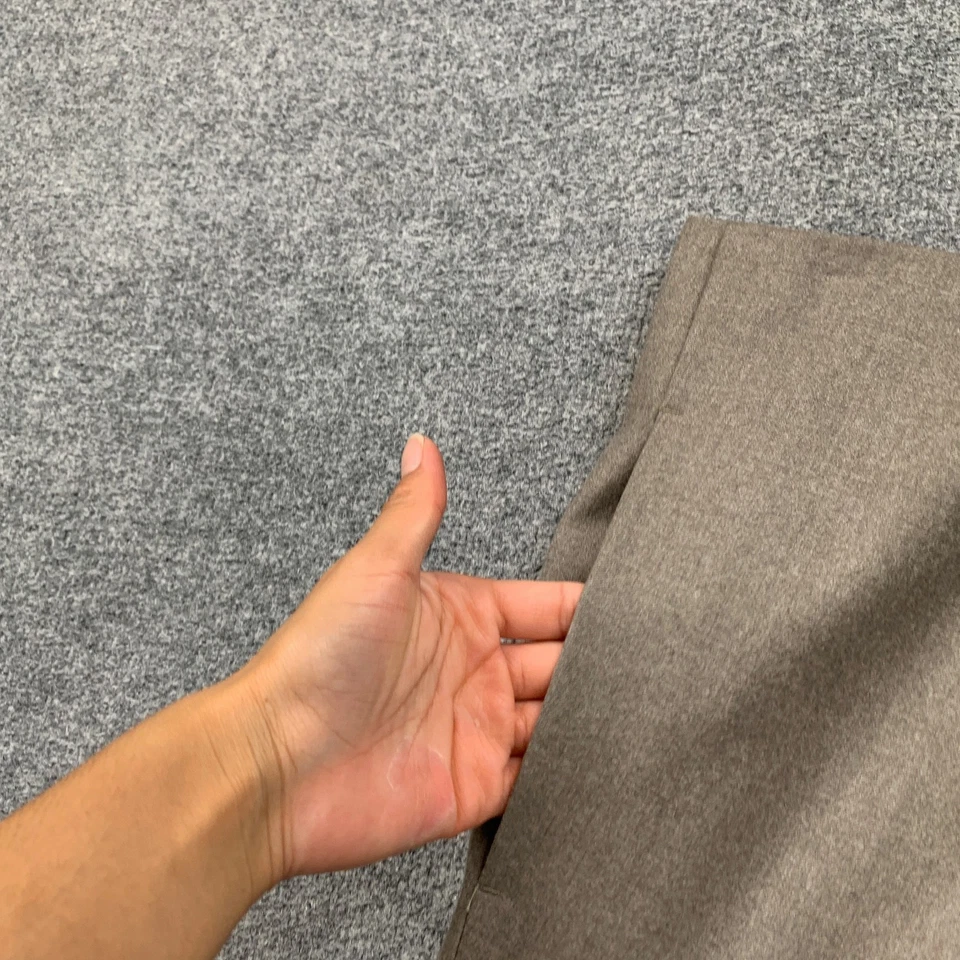 Gunex Skirt Women 4 Pewter Pleated Wool Cashmere Blend Kick Pleat Back Zip - Image 3 of 4