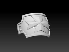 Heavy Guardbrace - Cross x5 - compatible w 40k black templars primaris