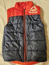 3T Unisex Reebok Puffy Vest Red Navy Full Zip Pre-owned Excellent Condition