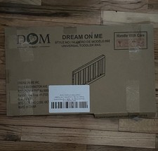 Dream On Me Convertible Crib Guard Rail Toddler Bed Safety Guard Grey/Charcoal