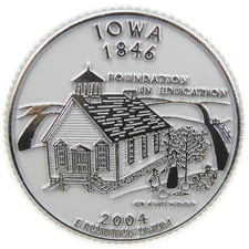 Iowa State Quarter Magnet by Classic Magnets