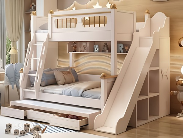 Holz Etagenbett Weiß Jugendbett Kinderbett Stockbett Doppelstockbett-image