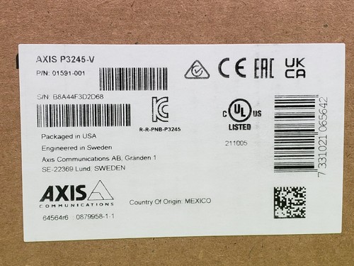 *NEW* Axis P3245-V Network Camera P/N: 01591-001 - Picture 3 of 8