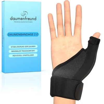 DAUMENFREUND© Premium Daumenbandage Rechts & Links -NEUHEIT 2025- Daumenschiene