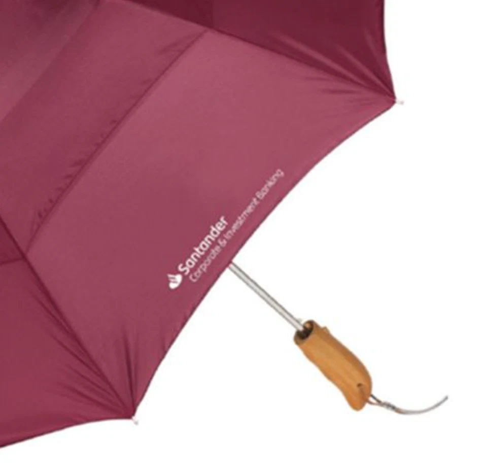 Nuevo con etiquetas Paraguas Vintage Banco de Inversión Santander 43" Senior Partner Granate Foto 2 de 2