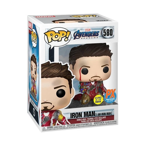 Funko Pop! Vinyl: Marvel - Iron Man (I Am Iron Man) (Metallic) (Glows in the...