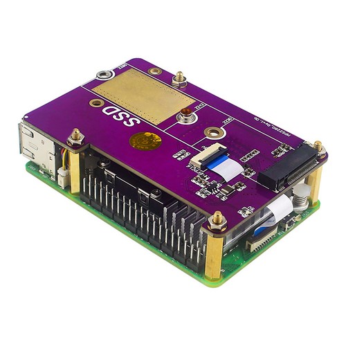 For Raspberry Pi 5 PCIe to M.2 NVMe SSD Supports X1, Gen2 and Gen3 - Afbeelding 10 van 14