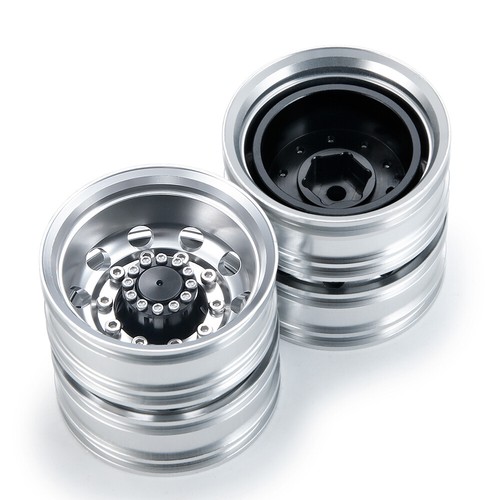1/2/4x Hex Rear Wheel Rims Hubs for 1:14 Scale RC Tractor Truck Tamiya Upgrade - Picture 13 of 14